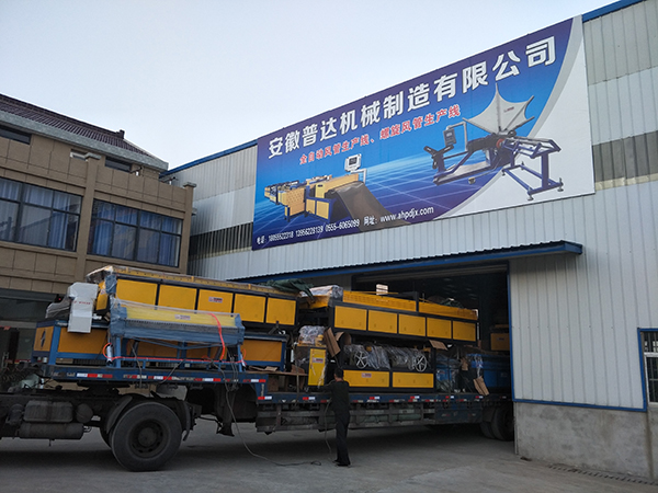 遼寧客戶訂購U型風管生產線全套